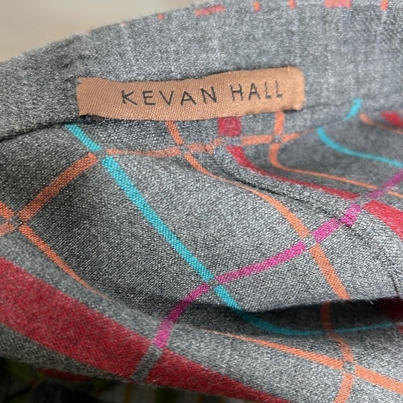 Kevan Hall Sz 10 Fitted Gray Wool With Some Stetch Blazer Jacket Made in USA - Picture 8 of 12